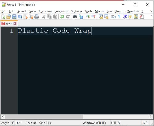 Notepad++ screenshot