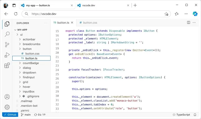 Visual Studio Code screenshot