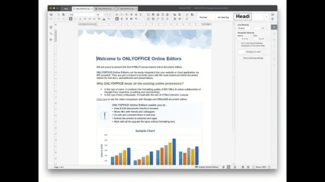 ONLYOFFICE Desktop Editors screenshot