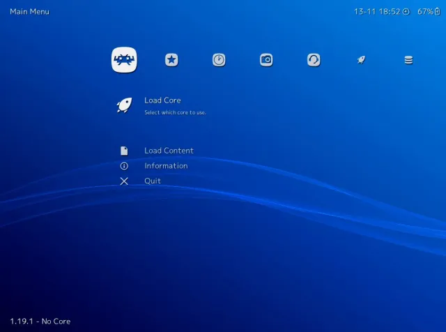 RetroArch screenshot