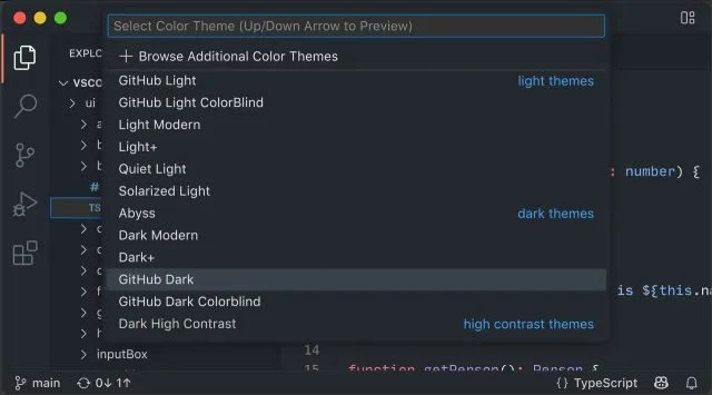 Visual Studio Code screenshot