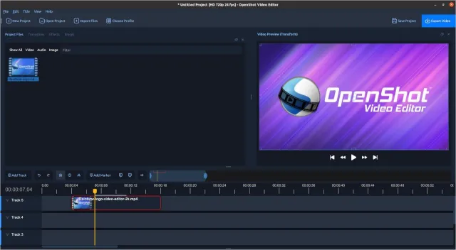 OpenShot Video Editor screenshot