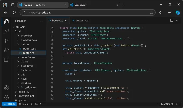 Visual Studio Code screenshot