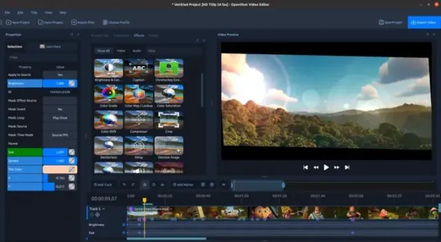 OpenShot Video Editor screenshot