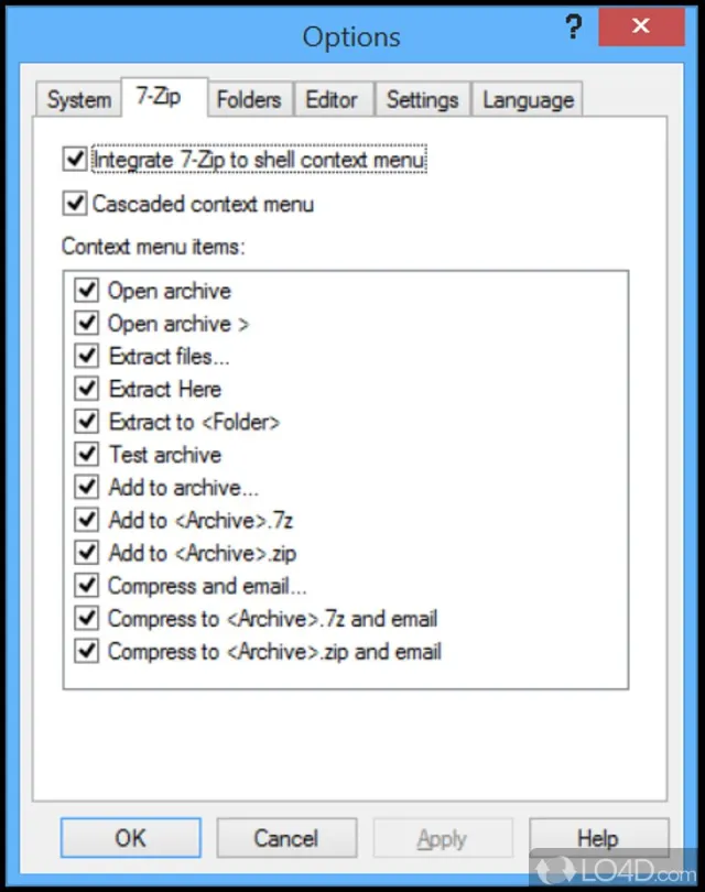 7-Zip screenshot