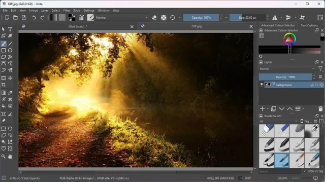 Krita screenshot