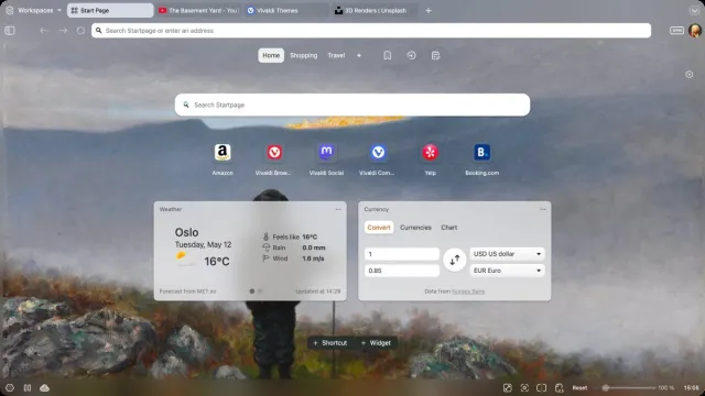 Vivaldi Browser screenshot