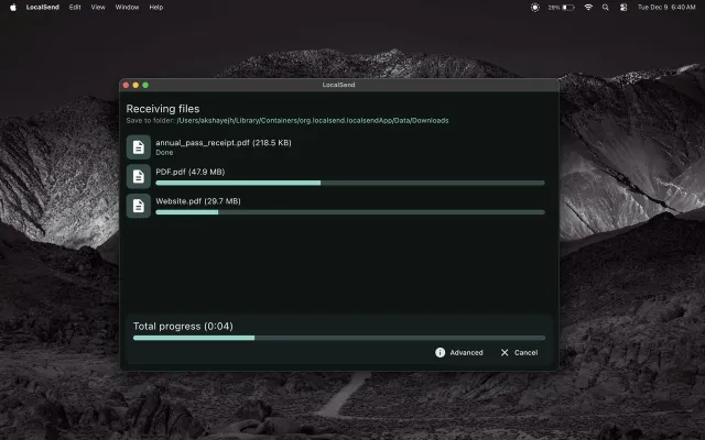 LocalSend screenshot