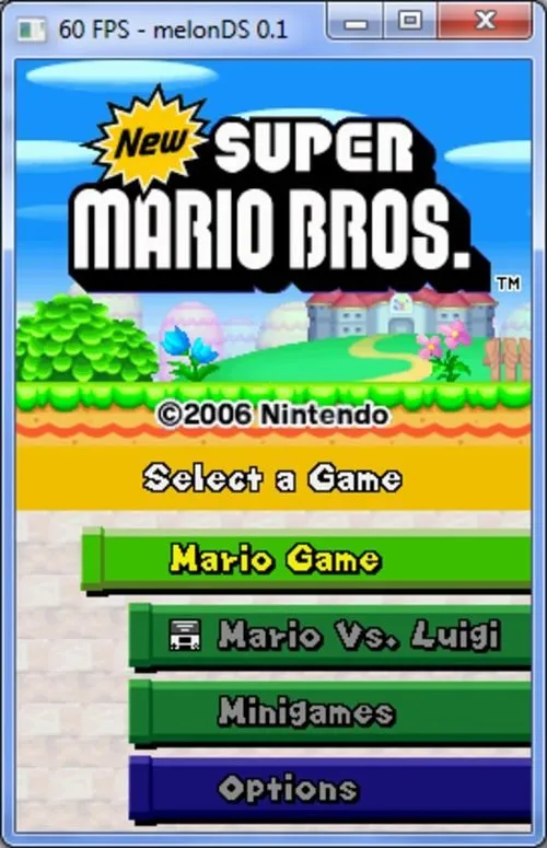 melonDS (Nintendo DS Emulator) screenshot