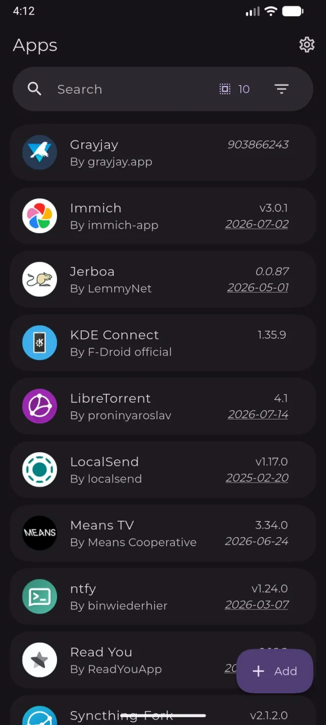 Obtainium screenshot