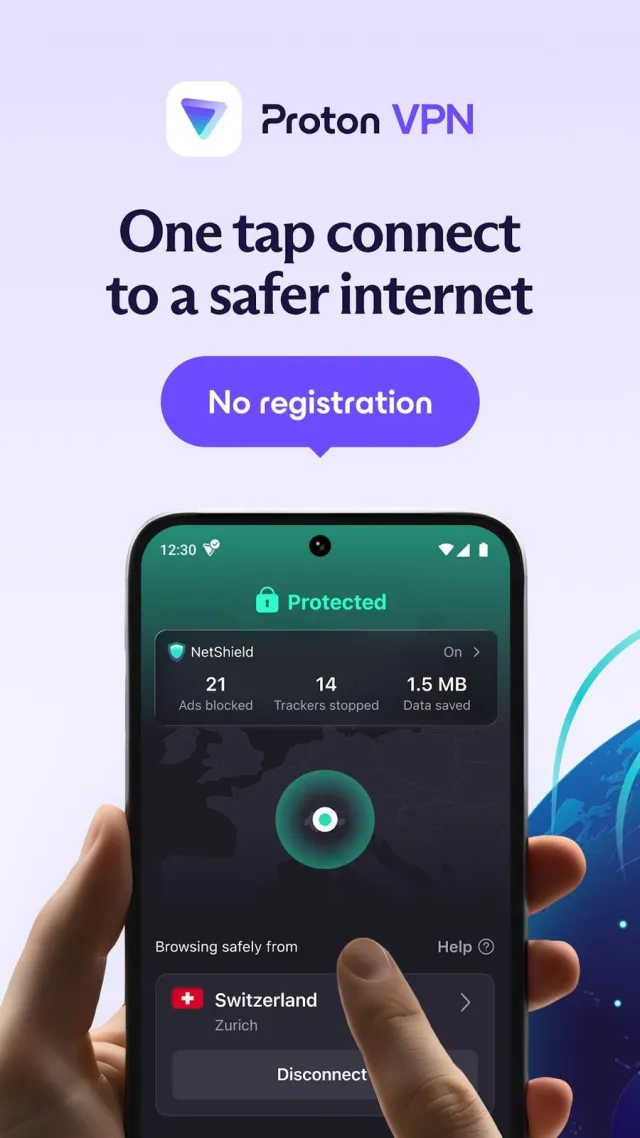 Proton VPN for Android screenshot
