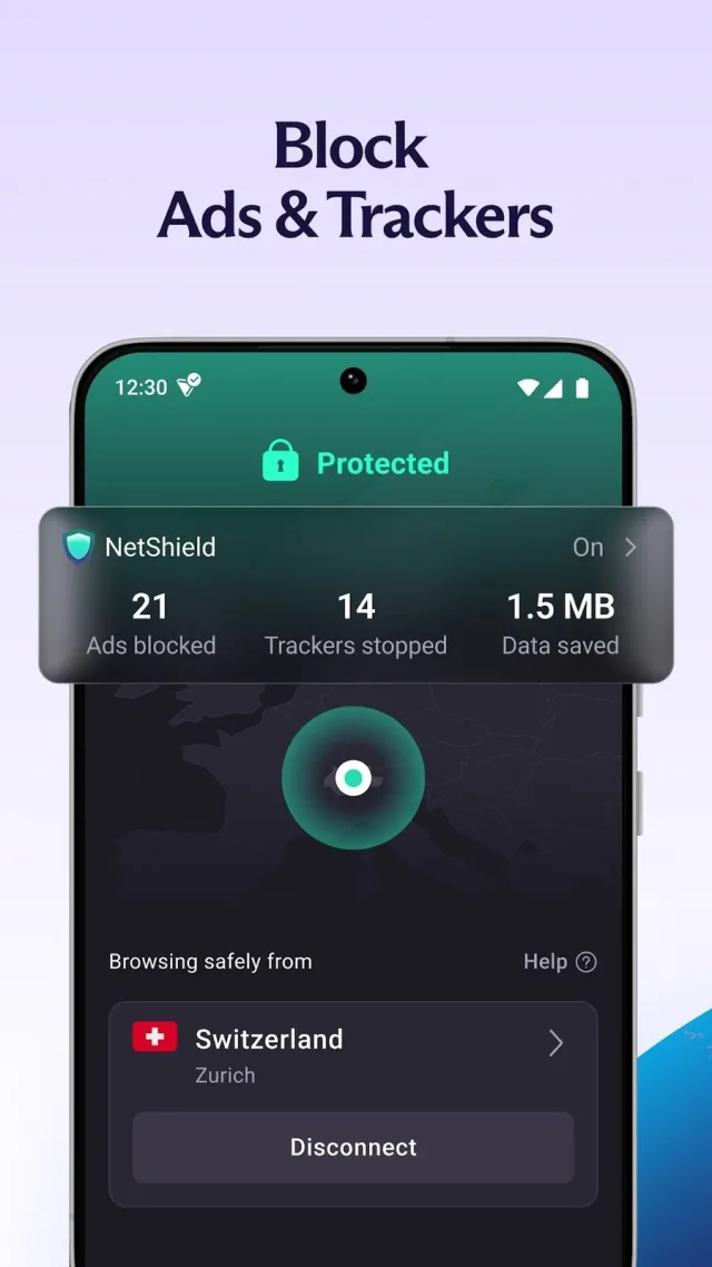Proton VPN for Android screenshot